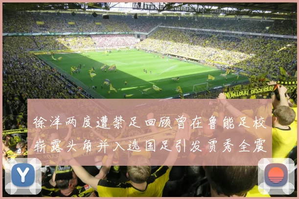 徐洋两度遭禁足回顾曾在鲁能足校崭露头角并入选国足引发贾秀全震惊